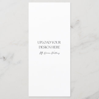 Doppelseitige 4 x 9 Zoll-Halbglaskarte Programm