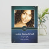 Doppelseitige Abschluss-Karte für den Crushed Peac Ankündigung (Stehend Vorderseite)