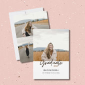 Doppelseitige Ankündigung 4 Foto Weißer Abschluss