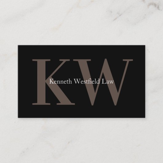 Doppelseitige Anwaltskanzlei Visitenkarte (Vorderseite)