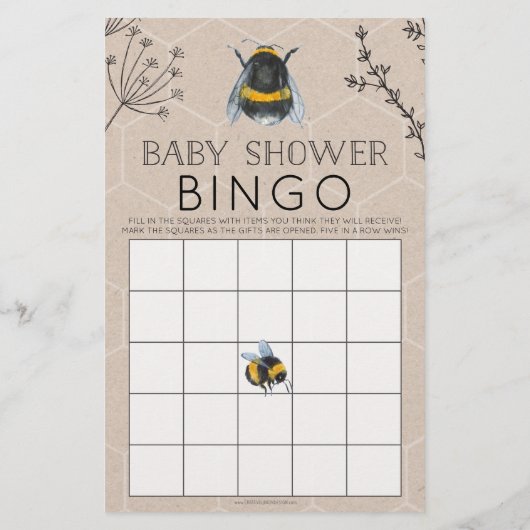 Doppelseitige Babyduschspiele (Rückseite)