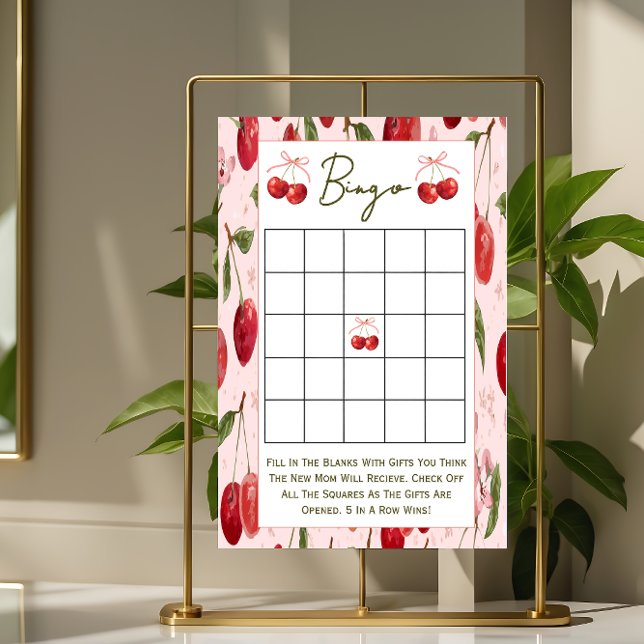 Doppelseitige Babyshower-Spiele Cherry Sweet  (Von Creator hochgeladen)