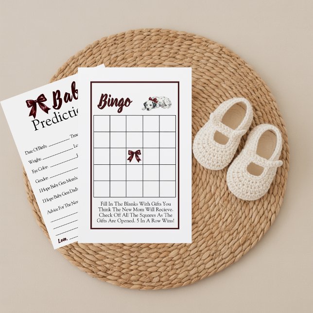 Doppelseitige Babyshower-Spiele Dalmation  (Von Creator hochgeladen)