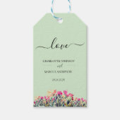 Doppelseitige Blumenzettel Geschenkanhänger (Vorderseite)