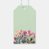 Doppelseitige Blumenzettel Geschenkanhänger (Rückseite)