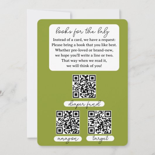 Doppelseitige Citrus Baby Dusche Einladung (Rückseite)