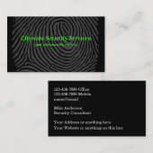 Doppelseitige Cybersicherheitsdienste Visitenkarte (Vorne/Hinten)