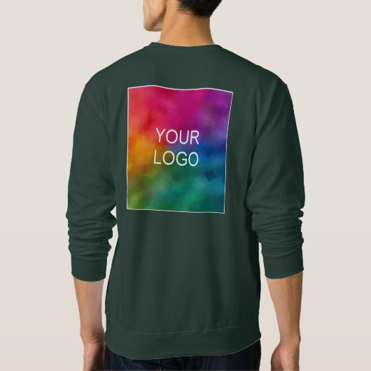 Doppelseitige Designkombination Firmenlogo Männerg Sweatshirt (Rückseite)