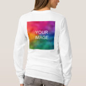 Doppelseitige Designvorlage führt zu einem langen T-Shirt (Rückseite)