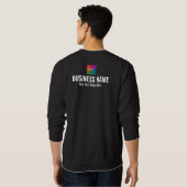 Doppelseitige Druckarbeit Uniform Mens Modernes Sc Sweatshirt (Schwarz voll)