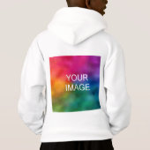 Doppelseitige Druckvorlage Hinzufügen von Bildtext Hoodie (Rückseite)