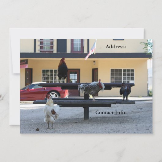 Doppelseitige Einladung, Rasterliste Einladung (Rückseite)