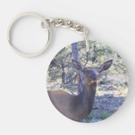 Doppelseitige Elch-Schlüsselkette Schlüsselanhänger