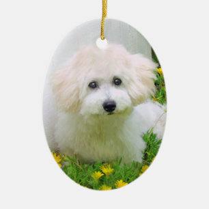 Doppelseitige Foto-Feiertags-Verzierung Keramik Ornament