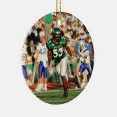 Doppelseitige Fußball-Weihnachtsverzierung Keramik Ornament (Rechts)