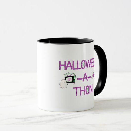 Doppelseitige Halloween-a-thon-Tasse Tasse (VorderseiteRechts)