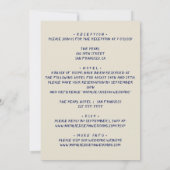 Doppelseitige handgeschriebene Retro Cake Moderne  Einladung (Rückseite)