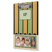 Doppelseitige Hinzufügen von Initialen 8 Foto, grü Klemmbrett (Links)