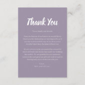 Doppelseitige Hochzeitskarte mit Foto Dankeskarte (Rückseite)