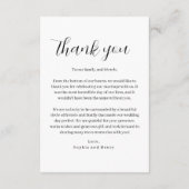 Doppelseitige Hochzeitskarte mit Foto Dankeskarte (Rückseite)