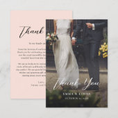 Doppelseitige Hochzeitskarte mit Foto Save The Date (Vorne/Hinten)