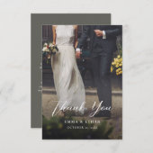 Doppelseitige Hochzeitskarte mit Foto Save The Date (Vorne/Hinten)