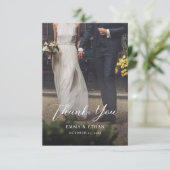 Doppelseitige Hochzeitskarte mit Foto Save The Date (Stehend Vorderseite)