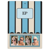 Doppelseitige Initialisierung 8 Foto blauer Sand Klemmbrett (Rückseite)