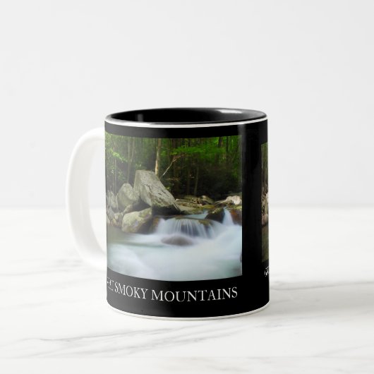 Doppelseitige Kaffeetasse Great Smoky Mountains (Vorderseite Links)