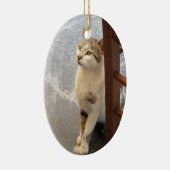 Doppelseitige Katzenverzierung Keramik Ornament (Rechts)