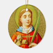 Doppelseitige Keramik St. Stephen (SNV 26) Ornament (Links)