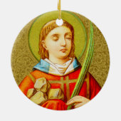 Doppelseitige Keramik St. Stephen (SNV 26) Ornament (Hinten)