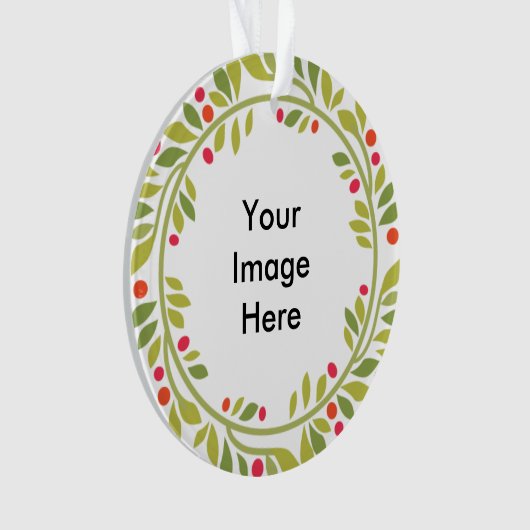 Doppelseitige Kranz-Rahmen-Verzierung Ornament (Vorderseite)