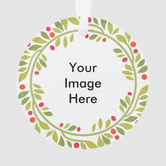 Doppelseitige Kranz-Rahmen-Verzierung Ornament (Rückseite)