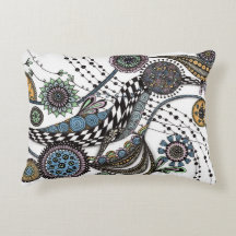 Doppelseitige künstlerische Zentangle-Optical-Illu