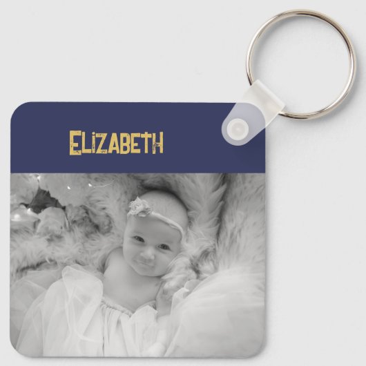 Doppelseitige Liebe Papa hinzufügen Name Marine Go Schlüsselanhänger (Rückseite)