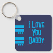 Doppelseitige Liebe Papa hinzufügen Name marinebla Schlüsselanhänger (Vorderseite)