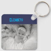 Doppelseitige Liebe Papa hinzufügen Name marinebla Schlüsselanhänger (Rückseite)