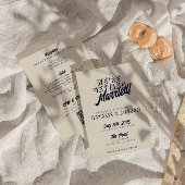 Doppelseitige, moderne, farbenfrohe Retro, mutige Einladung