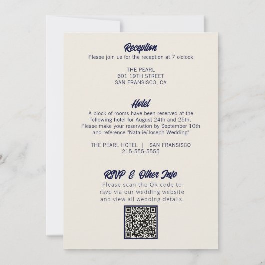 Doppelseitige, moderne, farbenfrohe Retro, mutige Einladung (Rückseite)