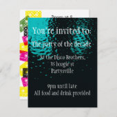 Doppelseitige Party Einladung für jeden Anlass (Vorne/Hinten)