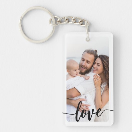 Doppelseitige personalisierte Textreihe mit zwei F Schlüsselanhänger (Vorderseite)