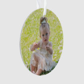 Doppelseitige Personalisierte Weihnachtsschmuck Ornament (Vorderseite)