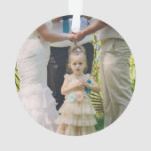 Doppelseitige Personalisierte Weihnachtsschmuck Ornament (Rückseite)