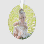 Doppelseitige Personalisierte Weihnachtsschmuck Ornament (Vorderseite)