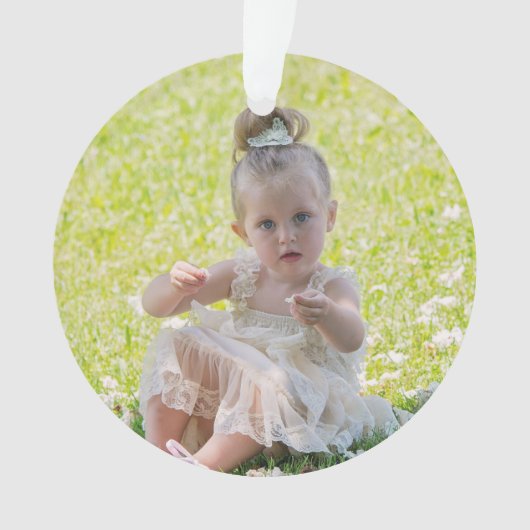 Doppelseitige Personalisierte Weihnachtsschmuck Ornament (Vorderseite)