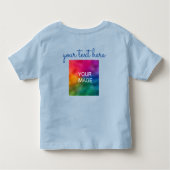 Doppelseitige Printwerbung Text hinzufügen Foto ho Kleinkind T-shirt (Rückseite)