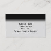 Doppelseitige Radtour mit Stundenkarte Visitenkarte (Rückseite)