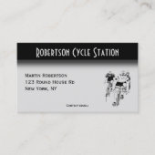 Doppelseitige Radtour mit Stundenkarte Visitenkarte (Vorderseite)