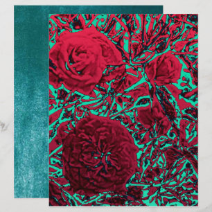 Doppelseitige Reto Elegantes Blumendesign